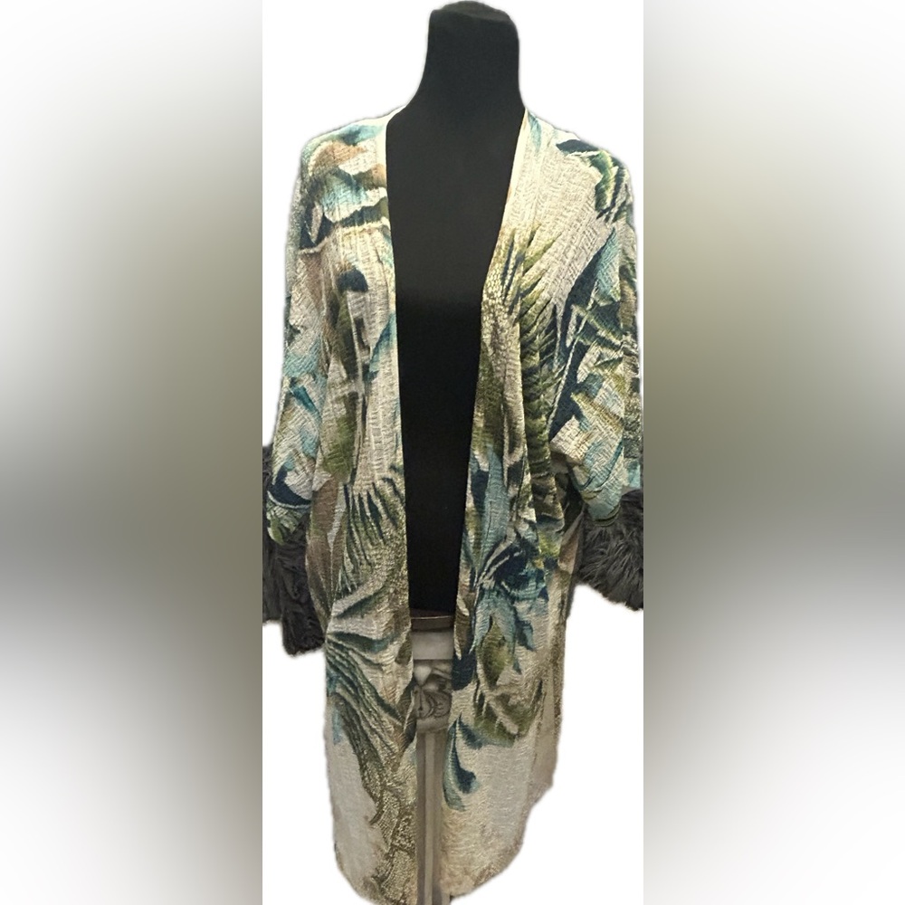 CHRISTMAS SALE $19 until Dec25 Chico's Floral Kimono Blouse  1 M Tropical